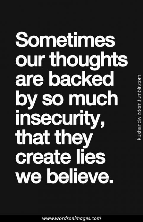 How can I stop being insecure in my relationship?