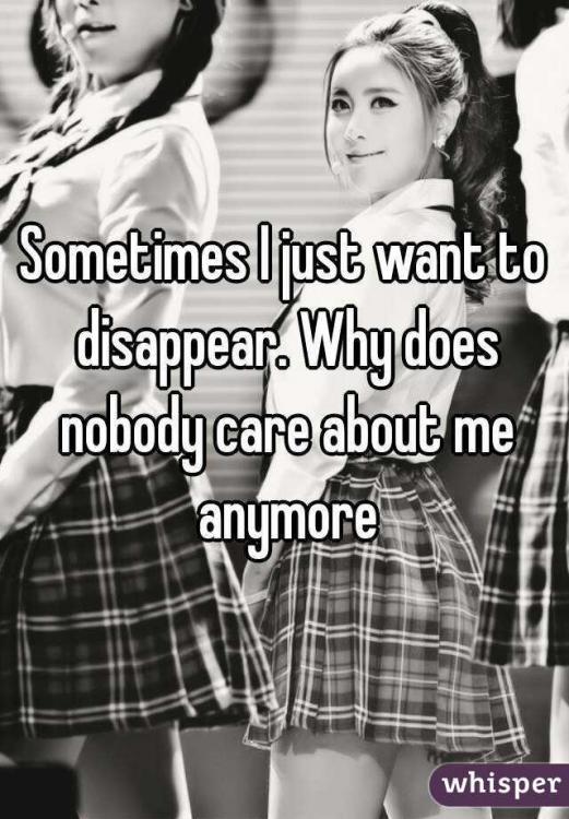 Why does no one care about me?